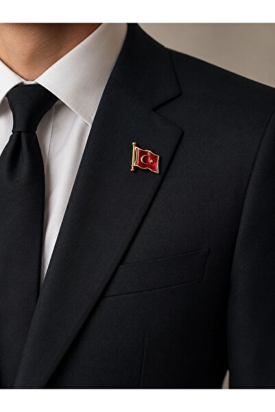 Pinkar Studio Türk Bayrağı Broş/Pin
