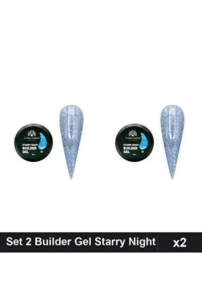 Makeup Set 2 Builder Gel Starry Night 15g Nr 03, Constructie Unghii Gel UV/LED