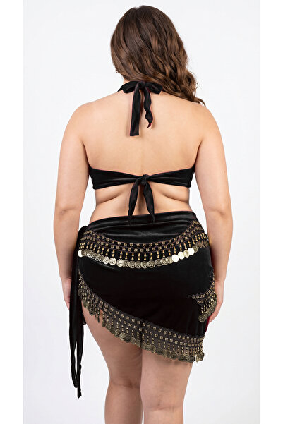 Generic Hand-made Oriental belly dance costume outfit of 2 pieces very smooth material for extra comfortable movement free size fit from small to Large