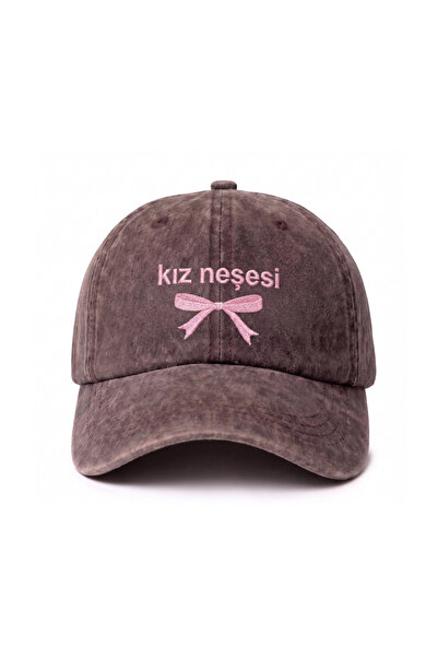 Tresore ''Kız Neşesi'' Nakışlı Yıkamalı Şapka / ''Kız Neşesi'' İşlemeli Washe...