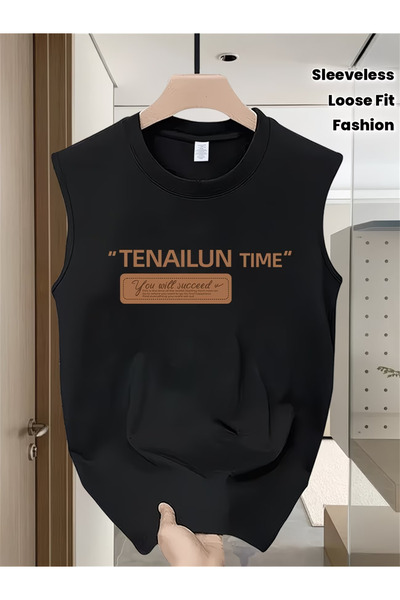 valeriae bellanova Tricou fără mâneci pentru bărbați, supradimensionat, cu de...