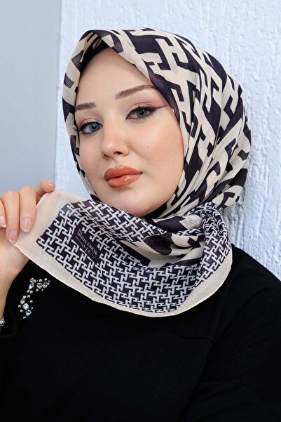 Big ModaEbrar Desenli Soft Eşarp - 127