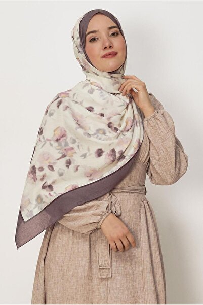 Alvina Flower-Patterned Viscose Shawl 8629