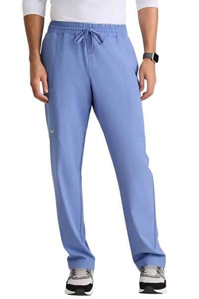 Barco Skechers by Horizon Men's Medical Scrub Pants, Ciel Blue (SKP688)