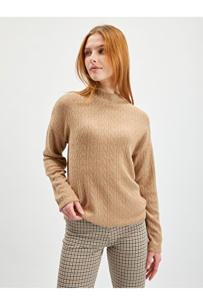 ORSAY Light brown women's patterned jumper