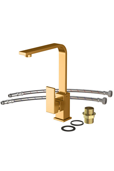 Granitan Baterie Bucatarie Nook Gold, Aurie, Rotativa 360°