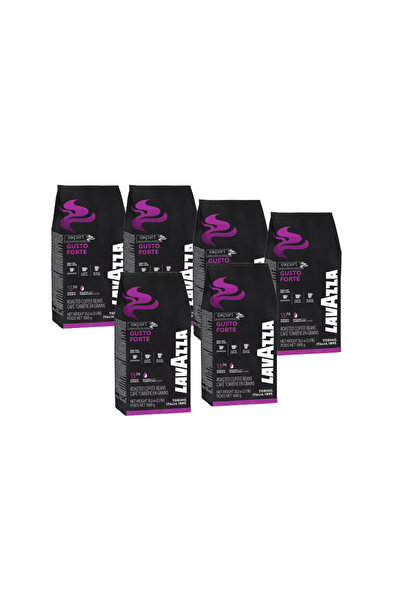LavAzza Pack of 6 X Gusto Forte Vending, coffee beans 1kg