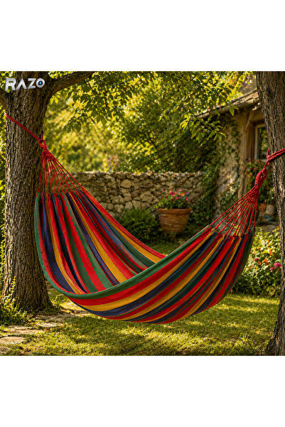 Razo RAZO Cotton Hammock, Comfortable, Stable, Breathable Cotton , Portable, ...