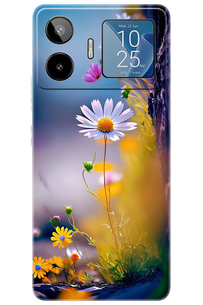 General Mobile GM 26 PRO 5G (G903) Uyumlu Kılıf Desen Baskılı Silikon Papatya...