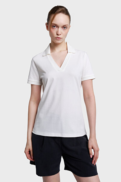 Lescon Women's Short Sleeve Polo Collar T-Shirt 26Y-2108