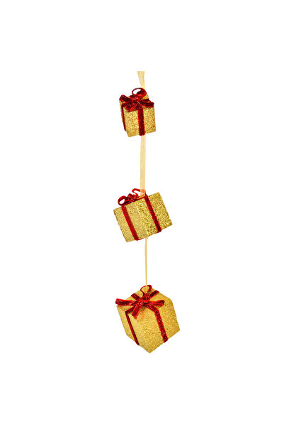 Zumzeria Decorațiune de Crăciun cu Cadouri Aurii 63cm