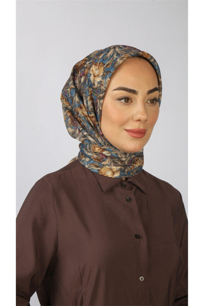 locella Lo'cella Pamuklu Soft Eşarp 4565-5 Mavi