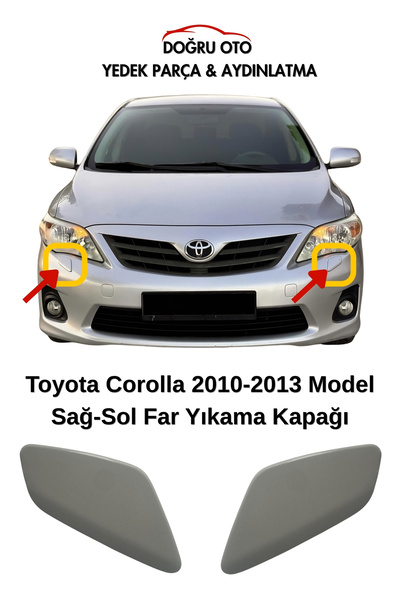 DOĞRU TİCARET AUTO PARTS Toyota Corolla Ön Far Yıkama Kapağı Sağ-Sol Takım 20...