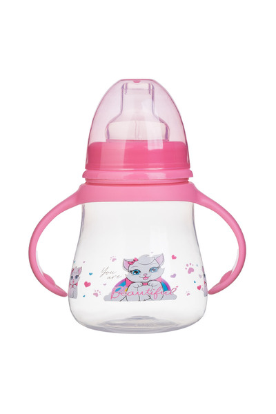 Zumzeria Unicorn Pink Plastic Baby Cup with Spout & Handles 270ml
