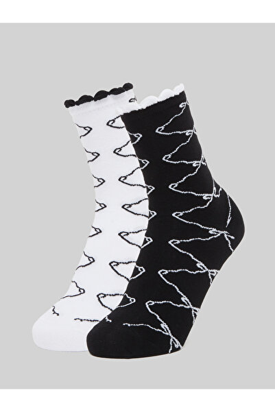 Styli Pack of 2 - Printed Crew Socks