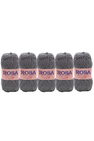 Pin Trade SRL Rosa Cotton 7517 knitting yarn package, 5 spools, 100% recycled...