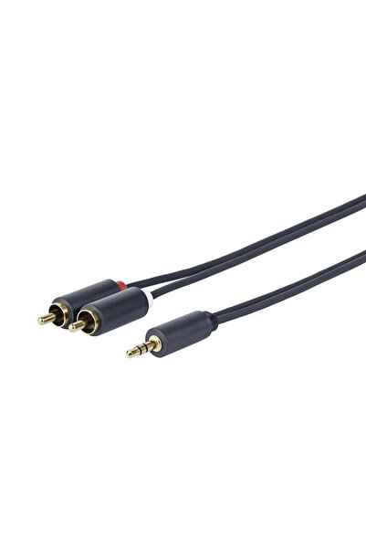 VivoLink Cablu audio PROMJRCA1 1 m 3.5mm la 2 x RCA Negru