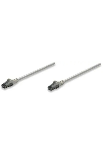 Intellinet Cablu de rețea patch, Cat6, 2M, Gri, CCA, U/UTP, PVC, RJ45, Contac...