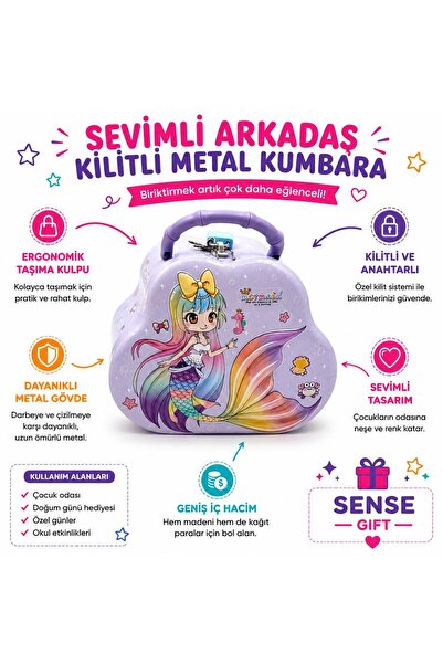Sense Kilitli Metal Kumbara S-280-MO