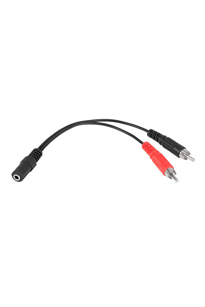 Lider Adaptor AV Jack 3.5mm - RCA (Cinch) x2 negru (KPO2906)