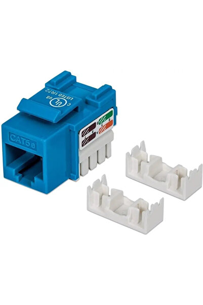 Intellinet 210546 Modul Keystone RJ45 UTP Cat5e, Punch-Down, albastru