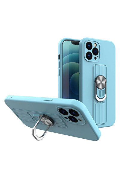 Hurtel Husă din silicon cu inel de prindere și suport pentru iPhone 11 Pro Ma...