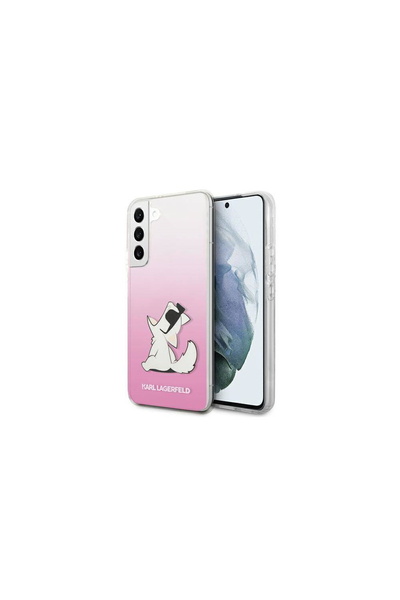 Karl Lagerfeld KLHCS22MCFNRCPI Samsung Galaxy S22+ Plus carcasă rigidă roz Ch...