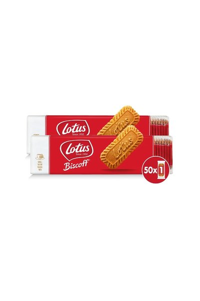 Lotus Biscoff 50 Adet 6,25 g Karamelize Bisküvi