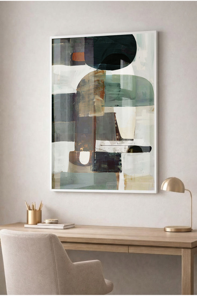 Zevahir Mobilya Dekorasyon Modern Glass Table with Water Green and Navy Blue ...