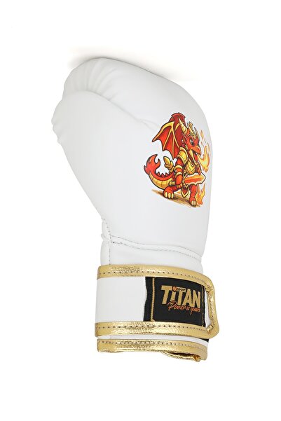 Titan Sport Children's Boxing Gloves White Fire Dragon Model