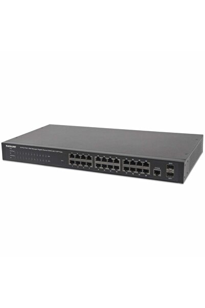 Intellinet 560559 Switch 24 porturi Gigabit POE+ 2x SFP