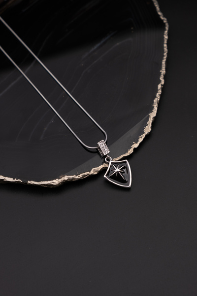 Serenite Collection Star Steel Necklace