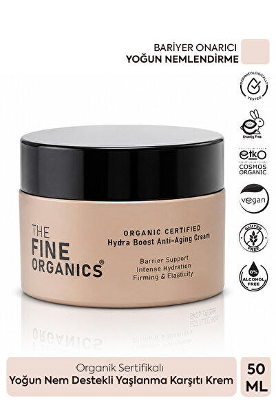 THE FINE ORGANICS Organik Sertifikalı Yoğun Nemlendirici, Yaşlanma Karşıtı, B...