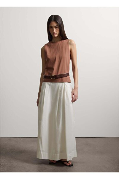 Stefanel Kahverengi Oversize Pamuk Atlet