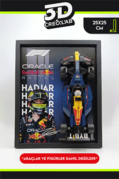 3Dcreo.lab Lego Formula 1 Speed Champions Uyumlu Pilot Baskılı Sanatsal Sergi...