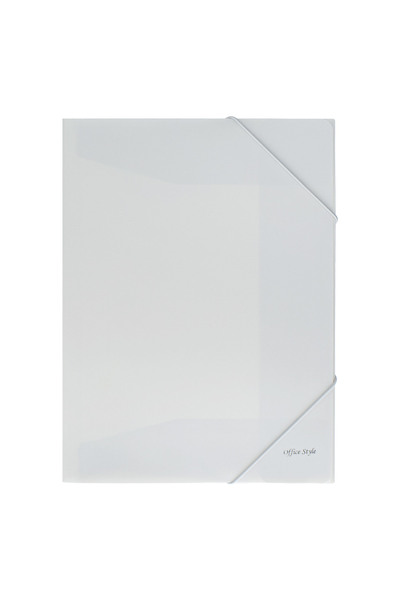 Zumzeria Dosar din plastic gri, moale la atingere, cu elastic, 25.5x34cm