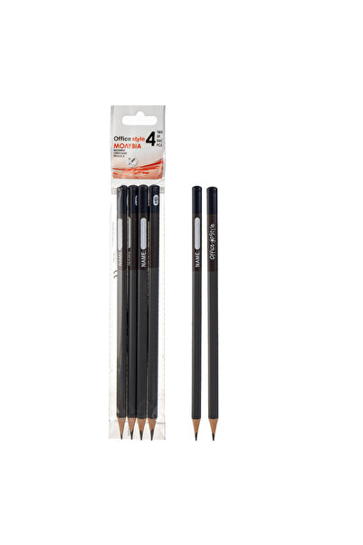 Zumzeria Gray HB Pencils with Label - 4pcs