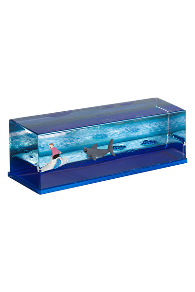 Zumzeria Jucărie lichidă cu mișcare lentă, Surfer și Rechin 15x5x5cm