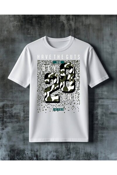 COMVİCHO Beyond Kamo Print Printed Oversize T-Shirt
