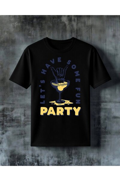 COMVİCHO Have Some Fun Party Printed Oversize T-Shirt