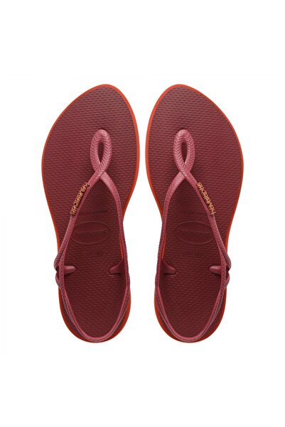 Havaianas 4149921 Luna Point Bordo Kadın Sandalet