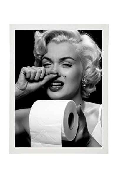 Boomah Accessories Marilyn Monroe Funny Bathroom Framed Poster 30x40 cm – Toi...