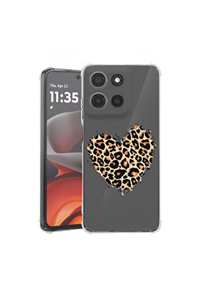 bestcase Противоударен калъф за Motorola Moto G17 / G17 Power / G15, Леопардо...