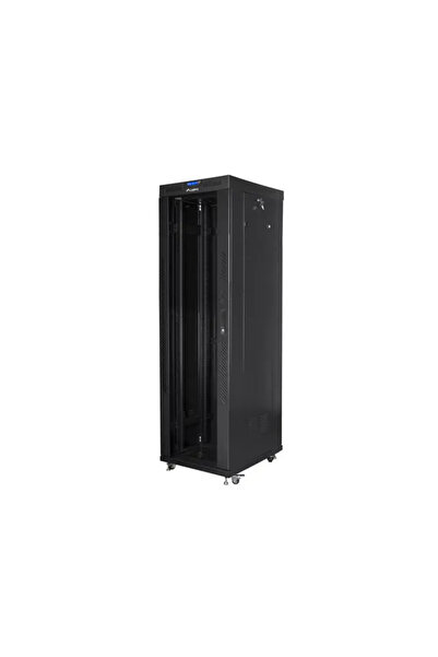 Lanberg Dulap rack 19 " 42U 600x800 negru cu ușă de sticlă LCD (flat pack)