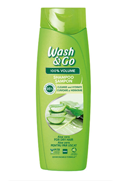 WASH&GO Sampon cu extract de Aloe Vera,180 ml