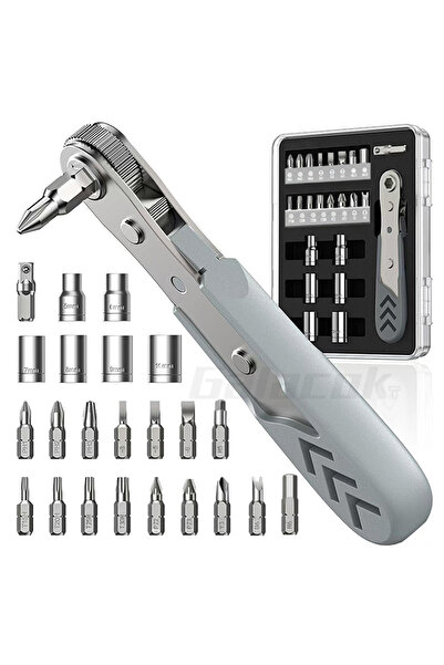 Choice 24 in 1 wrench set 24 in 1 Right Angle Ratcheting Screwdriver Set 36-T...