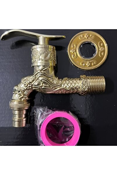 Choice3 jinlong Carved Wall Mount Antique Bronze Washing Machine Faucet Singl...