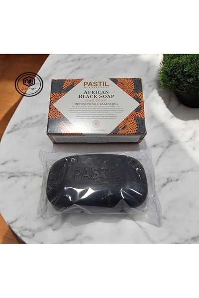 PASTIL AFRICAN BLACK SOAP BAR SOAP FOR FACE & BODY 125gm
