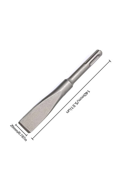 Choice3 20X140MM SDS PLUS Shank Electric Hammer Masonry Point Groove Flat Chi...