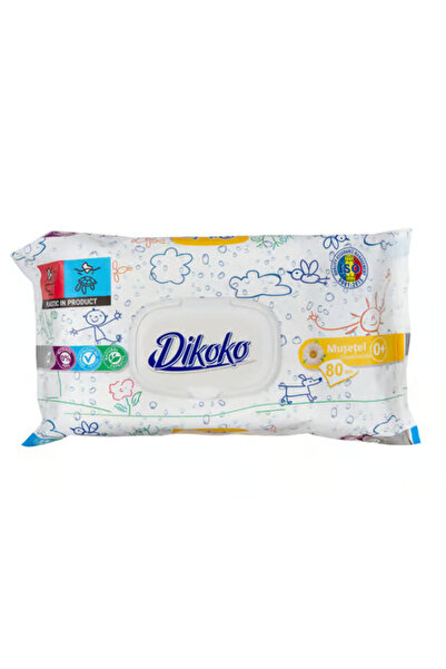 Dikoko Servetele umede universale musetel, 80 buc